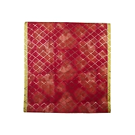 S H A H I T A J Shaded Rose Gold Net Barati/Groom/Social Occasions Silk Pagdi Safa Turban or Pheta Cloth for Kids and Adults (CT968)