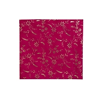 S H A H I T A J Lehariya Plain Floral Rani Golden Foil Silk Barati/Groom/Social Occasions Silk Pagdi Safa Turban or Pheta Cloth for Kids and Adults (CT969)