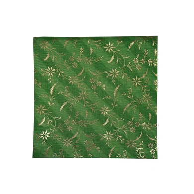 S H A H I T A J Lehariya Plain Floral Green Golden Foil Silk Barati/Groom/Social Occasions Silk Pagdi Safa Turban or Pheta Cloth for Kids and Adults (CT970)-ST2090__PACK3