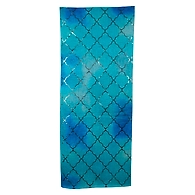 S H A H I T A J  Blue Net Silk Barati/Groom/Social Occasions Silk Pagdi Safa Turban or Pheta Cloth for Kids and Adults (CT972)-Pack of 1 (For Kids to Adults)