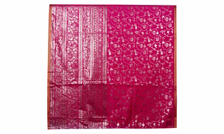 S H A H I T A J  Rani/Pink  Silk Barati/Groom/Social Occasions Silk Pagdi Safa Turban or Pheta Cloth for Kids and Adults (CT958)