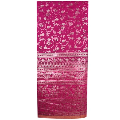 S H A H I T A J  Rani/Pink  Silk Barati/Groom/Social Occasions Silk Pagdi Safa Turban or Pheta Cloth for Kids and Adults (CT958)-Pack of 2 (For Kids to Adults)-1