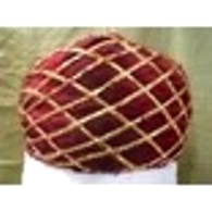 S H A H I T A J Traditional Rajasthani Maroon Color Faux Silk Marwadi Munshi Pagdi Safa or Turban for Kids and Adults (RT320)