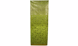 S H A H I T A J Chanderi Silk Green with Foil Pattern Barati/Groom/Social Occasions Silk Pagdi Safa Turban or Pheta Cloth for Kids and Adults (CT964)