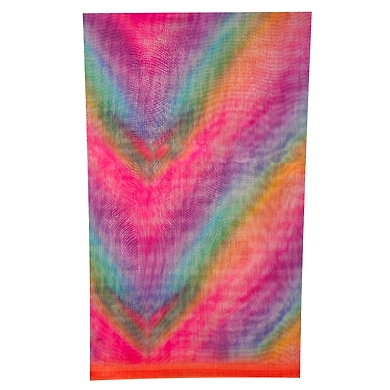 S H A H I T A J Multi-colored Shaded or Ombre Bandhej Silk Barati/Groom/Social Occasions Faux Silk or Faux Georgette Pagdi Safa Turban or Pheta Cloth for Kids and Adults (CT984)-ST2101_PACK1