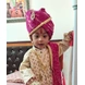 S H A H I T A J Traditional Rajasthani Jodhpuri Cotton Pink Lehariya Wedding Groom or Dulha Pagdi Safa or Turban for Kids and Adults (RT620)-20-4-sm