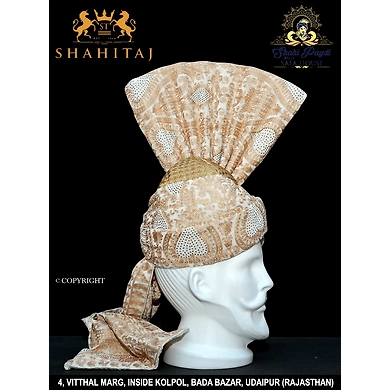 S H A H I T A J Pakistani Kulla Muslim Weddings and Social Occasions Double Colour Pagdi Safa or Turban for Kids and Adults (RT954)-21-3
