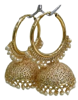 Traditional Gold Plated Jhumki Earrings