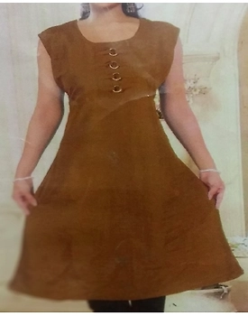 Knee Length Dress Free Size Frock Suit