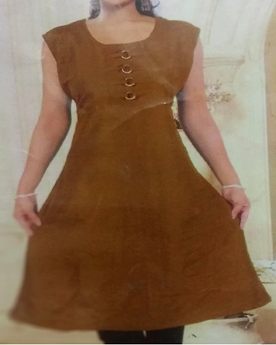 Knee Length Dress Free Size Frock Suit-WF00005
