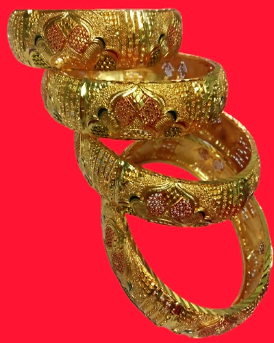 Traditional Fancy Designer Casual Party Golden Bangles-FB000001