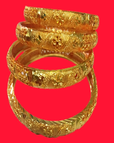 Traditional Gold Plated Designer Bangles-FB000002