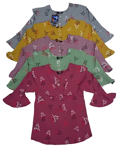 Regular Fit Cotton Round Neck  Top-WT000006