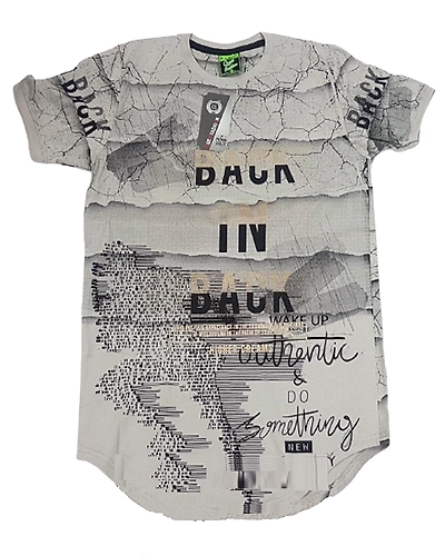 Round Neck Printed T-Shirt-MTS000008