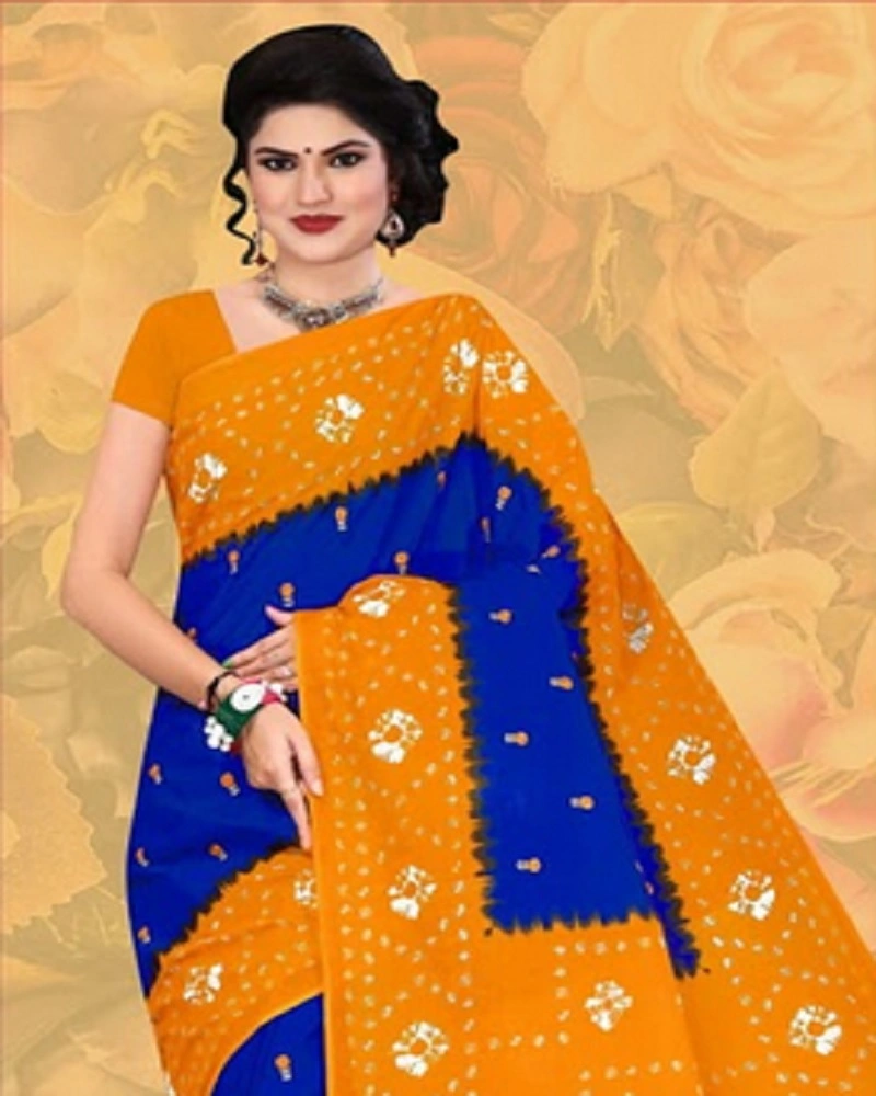 Barfi Print Saree 100% Cotton Saree-WS000004