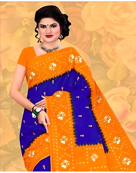 Barfi Print Saree 100% Cotton Saree