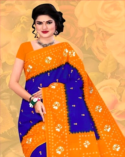 Barfi Print Saree 100% Cotton Saree-WS000004
