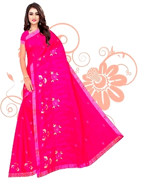 Rasbhari Print Cotton Saree