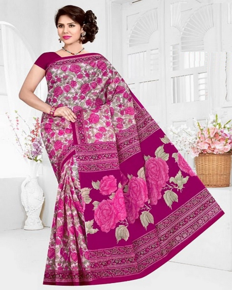 Konark Fancy Print Cotton Saree-WS0000015