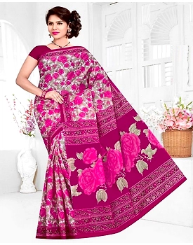 Konark Fancy Print Cotton Saree