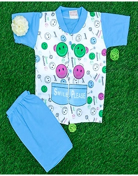Kidswear Half Sleeve Top Bottom Set
