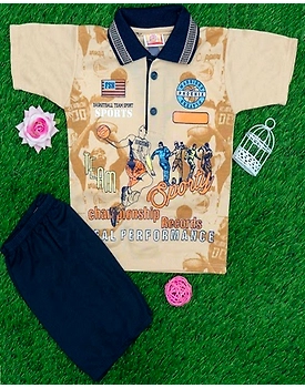 Kids Printed T-Shirt Pant for Boys