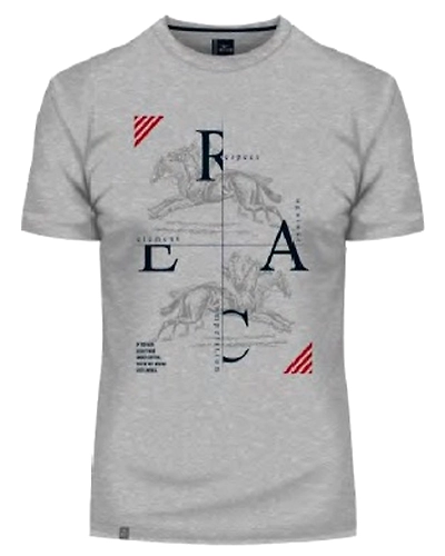 Graphic Print Men Round Neck Half T-Shirt-MTS000011