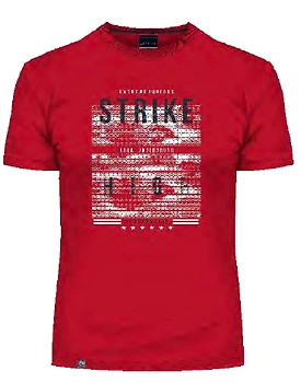 STRIKE Graphic Men Round Neck Half T-Shirt