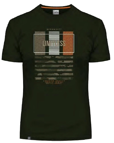 LIMITLESS Graphic Men Round Neck Half T-Shirt-MTS000015