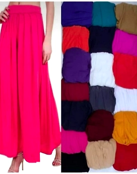 Luv Birds Big Frill Pleated Palazzos