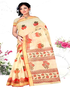 Rose Gadwal Cotton Embroidery Saree