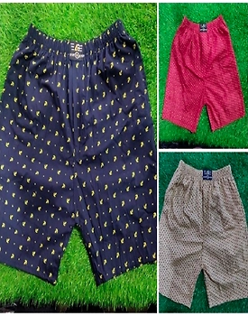 Cotton boxer with front zeep Half Pant