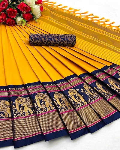 SHAGUN ELEPHANT Saree-WS0000018