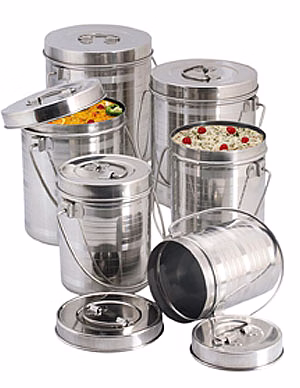 Stainless Steel kadi Dabba image 1