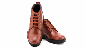 Tan Leather Police Boot SHOES24