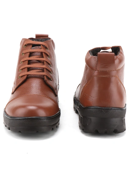 Tan Leather Police Boot SHOES24-Tan-7-2