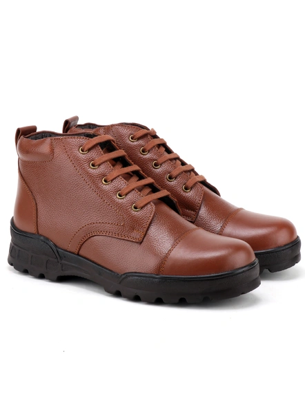 Tan Leather Police Boot SHOES24-Tan-8-3
