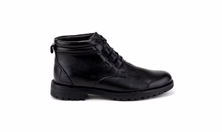 Black Leather Boot SHOES24
