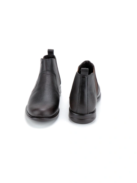Black Leather Boot SHOES24-Black-10-2