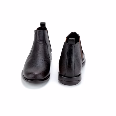black leather boot shoes24