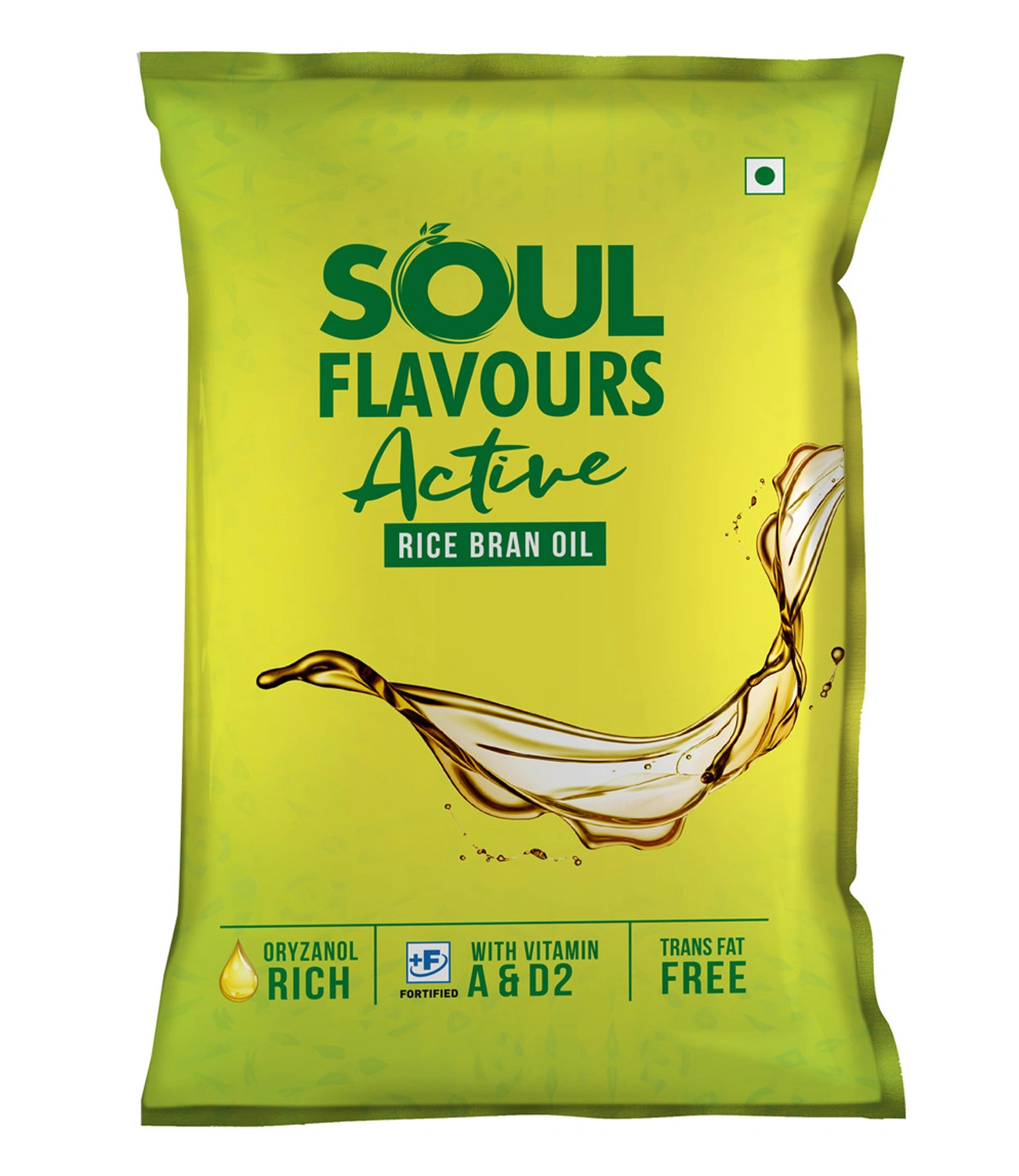 SOUL FLAVOURS ACTIVE RICE BRAN OIL POUCH (1L)-FP3050