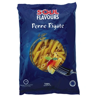 SOUL FLAVOURS PENNE RIGATE (PASTA) (500 G)