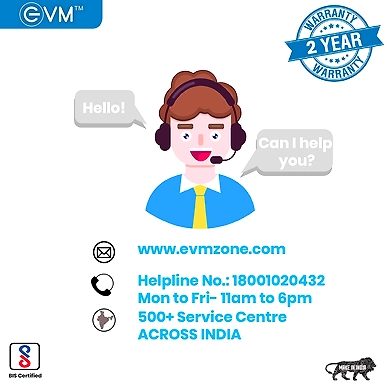 EVM Enable+ 10000 mAh Lithium Polymer Power Bank with Digital Indicator and 2 Years Warranty-White-6