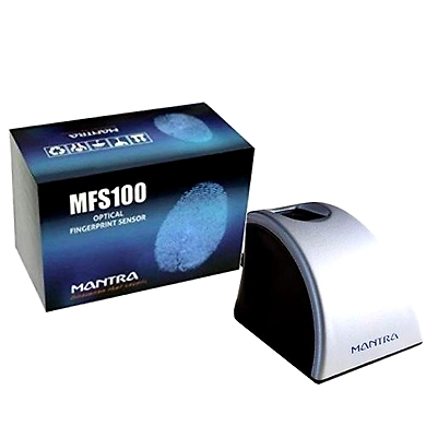 Mantra Fingerprint Scanner MFS 100 With Rd Service Grey P3415-3