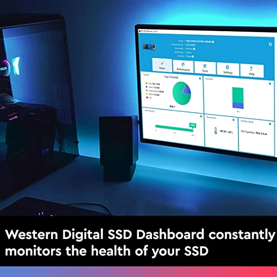 Wd Ssd NVMe Sn550 500gb Blue P4222-3