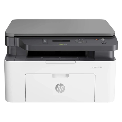 Hp Printer Lj Aio 136A White & Black P3297