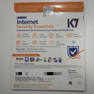 K7 Internet Security (1 Year Subscription, 1 Device) P3307-1