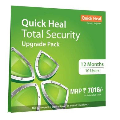Quick Heal Upgrade Total Security Regular 10 User (1yr) TR10UP P2270-P2270