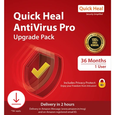 Quick Heal Upgrade Anti Virus Pro Standard 1 User (3yr) LS1UP P2261-P2261