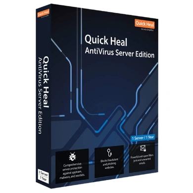 Quick Heal  Anti Virus for Server Regular 1 User (1yr) ER1 P1061-P1061